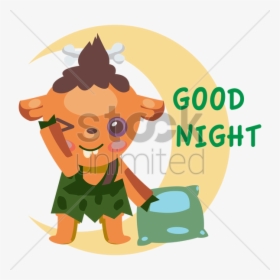 Tribal Cartoon Character Saying Good Night V矢量图形 - Someone Saying Good Night, HD Png Download, Transparent PNG