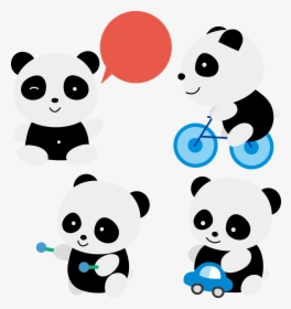Clipart Bear Giant Panda - Panda Clipart, HD Png Download, Transparent PNG