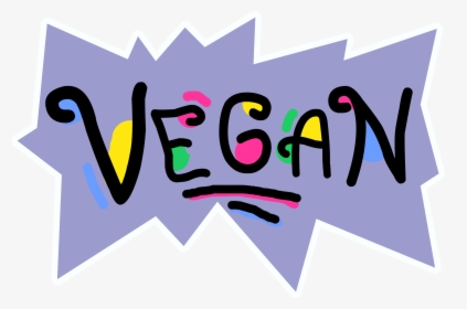 Cute Vegan Print In Rugrats Style - Graphic Design, HD Png Download, Transparent PNG