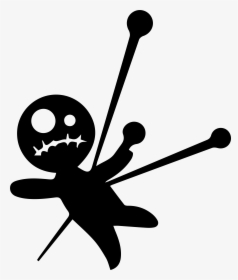 Transparent Voodoo Doll Png - Voodoo Doll Black And White, Png Download, Transparent PNG