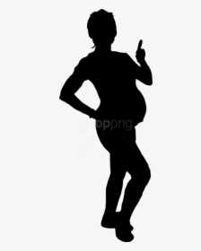 Transparent Black Woman Silhouette Png - Taekwondo Side Kick Silhouette, Png Download, Transparent PNG