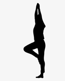 Yoga Pose Silhouette Png Download - Silhouette Of Yoga Poses Clipart, Transparent Png, Transparent PNG