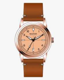 Salmon Rose Gold Automatic Watch - Beaufort Watch, HD Png Download, Transparent PNG