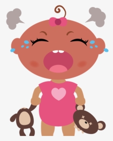 Angry Baby Crying - Cartoon, HD Png Download, Transparent PNG