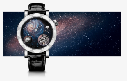A Graff Men S Gyrograff Universe Watch With Galaxy - High Jewelry Gyro Graff, HD Png Download, Transparent PNG