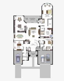 The Ridge At Wiregrass Ranch Sebastian First Floor - Floor Plan, HD Png Download, Transparent PNG