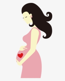 Aura Drawing Pregnant - Cartoon Pregnant Woman Png, Transparent Png, Transparent PNG
