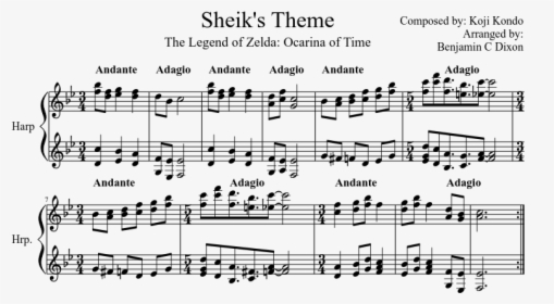 Sheik S Theme - Within Temptation Mother Earth Sheet Music, HD Png Download, Transparent PNG