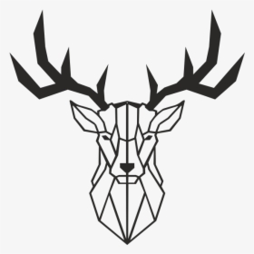 Deer Metal Wall Art Decor - Animal Line Art Design, HD Png Download, Transparent PNG