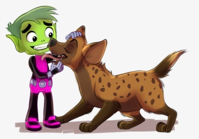 Beast Boy And The Character Belongs To Frozenspots - Cartoon, HD Png Download, Transparent PNG