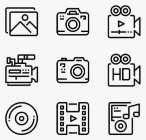 Multimedia And Entertainment - Icons Adobe Vector, HD Png Download, Transparent PNG