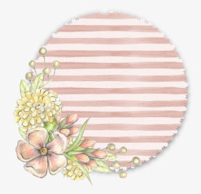 Floral, Flower, Pink, Tag, Soft, Pastel, Stripe - Blue Floral Tags, HD Png Download, Transparent PNG
