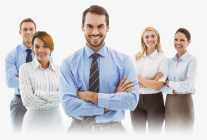 Young Group Of Business Men And Women Smiling - Businessperson, HD Png Download, Transparent PNG