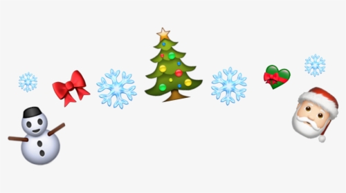 #christmascrown #christmas #emojis #santa #snowman - Transparent Christmas Emojis Png, Png Download, Transparent PNG