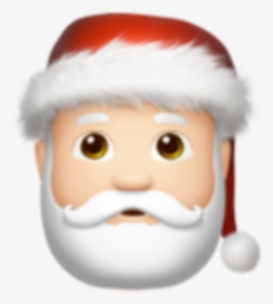 #xmas #christmas #santa #iphone #emoji #emojis #iphoneemoji - Santa Claus Emoji Png, Transparent Png, Transparent PNG