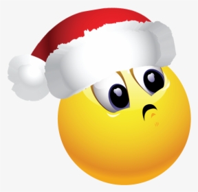 Santa Emoji Free - Smiley, HD Png Download, Transparent PNG