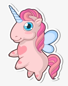 Cute Unicorn Png - Cute Unicorn Sticker Png, Transparent Png, Transparent PNG