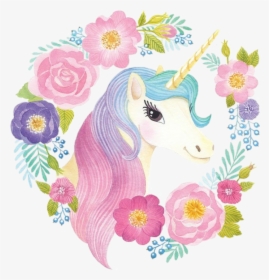 Unicorn Clipart Floral - Don T Stop Believing Unicorn, HD Png Download, Transparent PNG