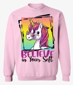 Cute Unicorn Believe In Your Self Inspirational Girls, HD Png Download, Transparent PNG