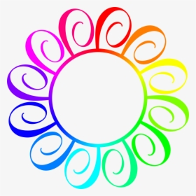 Rainbow Frame Png - Circle Rainbow Frame Png, Transparent Png, Transparent PNG