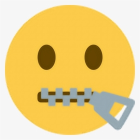 Zip Zippedface Zipperface Speechless - Zip Mouth Emoji, HD Png Download, Transparent PNG