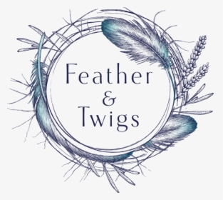 Feather & Twigs - Drawing, HD Png Download, Transparent PNG