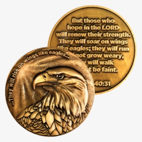 Antique Gold Plated Christian Challenge Coin, American - Eagle Images For Whatsapp Dp, HD Png Download, Transparent PNG