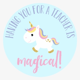 Unicorn Teacher Gift Tags - Unicorn Birthday Gift Tags, HD Png Download, Transparent PNG