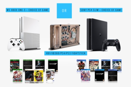 Win A Sony Playstation 4 Slim Or Microsoft Xbox One - پی اس فور و ایکس باکس, HD Png Download, Transparent PNG