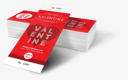 Valentine Dinner Ticket Template Preview - Box, HD Png Download, Transparent PNG