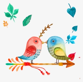 Download Bird Painting Cartoon - Transparent Background Watercolor Arrow Clipart, HD Png Download, Transparent PNG