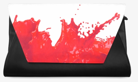 Glossy Red Paint Splash Clutch Bag - Shoe, HD Png Download, Transparent PNG