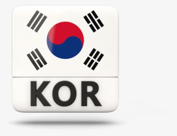 Square Icon With Iso Code - South Korean Flag, HD Png Download, Transparent PNG
