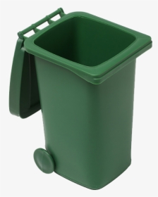 Plastic Desk Trash Bin In Green - Open Trash Can Png, Transparent Png, Transparent PNG