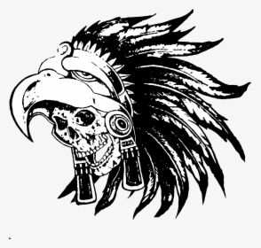 aztec warrior skeleton drawing
