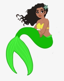 Black Little Mermaid Cartoon, HD Png Download, Transparent PNG