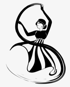 Ghoomar Dance Cover Ghoomar Dance Clipart Png- - Ghoomar Dance Black And White, Transparent Png, Transparent PNG