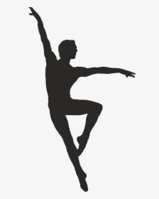 Dancer Png - Male Ballet Dancer Silhouette, Transparent Png, Transparent PNG