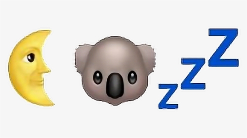 #emoji #tumblr #koala #moon #zzz #aesthetic#freetoedit - Koala, HD Png Download, Transparent PNG