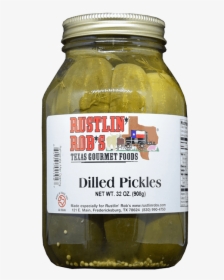 Dilled Pickles - Rustlin' Rob's Texas Gourmet Foods, HD Png Download, Transparent PNG