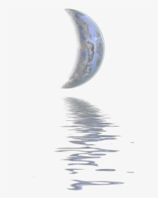 #moon #water #reflection #scenery #terrieasterly, HD Png Download, Transparent PNG
