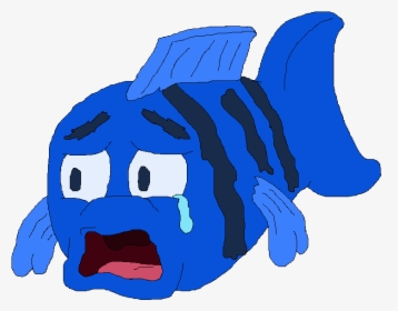 Transparent Sad Cartoon Png - Sad Fish Png, Png Download, Transparent PNG