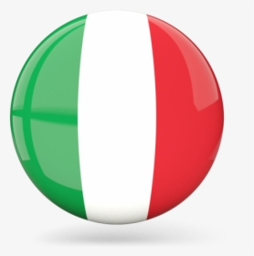 Glossy Round Icon - Italy Flag Round Icon, HD Png Download, Transparent PNG