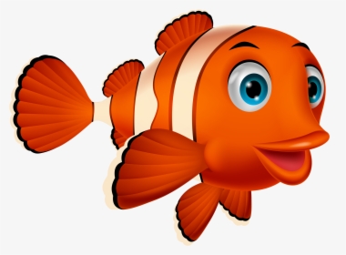 Png Fish And Album - Clown Fish Cartoon Png, Transparent Png, Transparent PNG