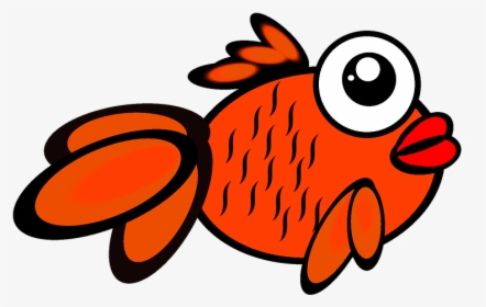 Fish, Gold, Gold Fish, Cartoon, Swim, Barb, Ornamental - Fish Png Cartoon, Transparent Png, Transparent PNG