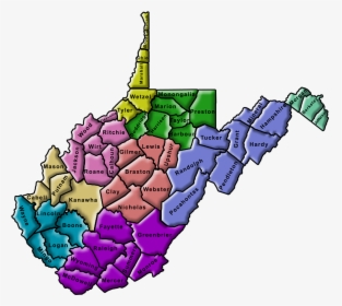 Wv Counties Tourist Regions, HD Png Download, Transparent PNG