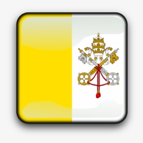 Symbol,rectangle,yellow - De Vatican City Flag, HD Png Download, Transparent PNG