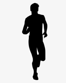 Running Person Silhouette Png, Transparent Png, Transparent PNG