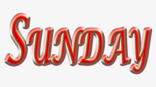 Sunday, Weekend, Day, Red Sunday Weekend - Sunday Png, Transparent Png, Transparent PNG
