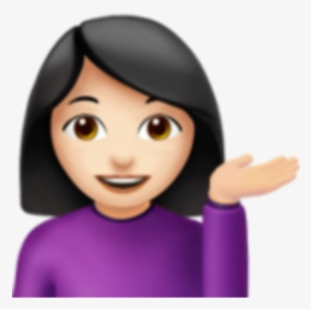 #emojis #mujer #osea - Girl Emoji Png, Transparent Png, Transparent PNG